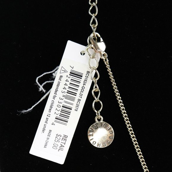BCBGeneration Gold-Tone BLESSED Long Multi Charm Pendant Necklace - Picture 5 of 5